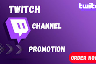 do twitch channel promotion to boost your stream
