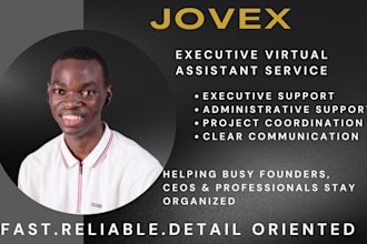 be your executive and administrative virtual assistant
