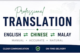 manually translate english, chinese and malay