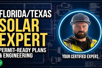 texas solar panel layout and electrical drawings, load analysis, battery storage