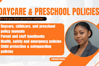 create licensing ready daycare policies and parent handbook