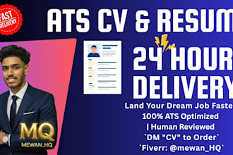 ats optimized professional CV and linkedin
