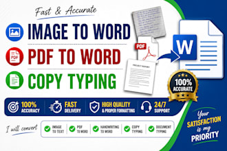 convert image to text, PDF to word, copy typing, and word formatting