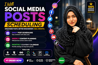 do social media posts scheduling daily weekly and monthly