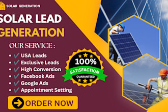 solar lead generation, facebook  ads, google ads, video ads