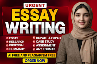do essay writing, case study, research, summary and proposal