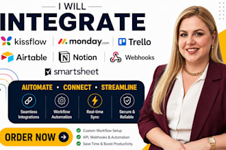 integrate kissflow monday com trello, airtable, notion, webhooks, smartsheet