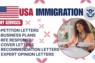 write your eb2 niw petition letter, business plan, and expert opinion letter