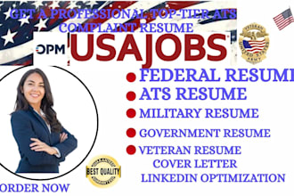 write an ats optimized federal resume