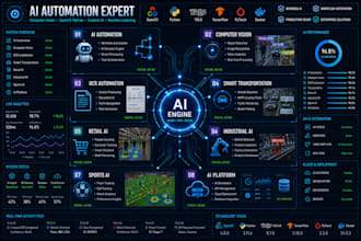 develop ai automation, computer vision, opencv python and custom ai solutions