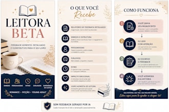 leitura beta com análise de enredo, personagens e ritmo