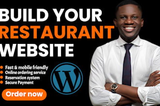 design restaurant website with online food ordering system