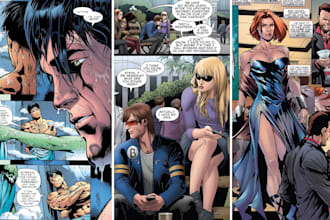 comic book illustration webtoon graphic novel nsfw comic strip comic page artist