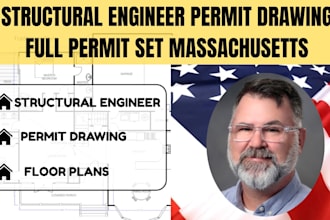 structural engineer architectural permit drawing full permit set massachusetts