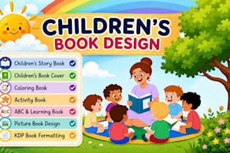 design colorful childrens book