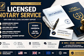 provide licensed notary ,usps form 1583 and legal document in US UK eu and asia