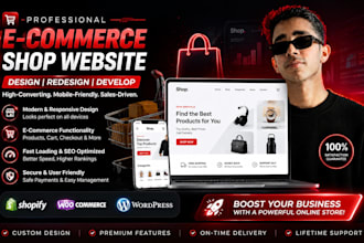 build a professional  e commerce shop website