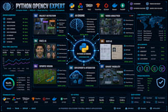 develop python opencv, computer vision, yolo and deep learning applications