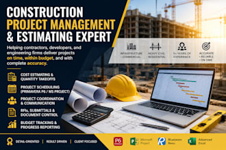 provide construction project management, estimating, scheduling and coordination