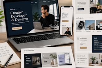 design a portfolio website, business portfolio, resume and cv on wordpress