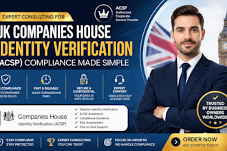 complete UK companies house acsp identity verification compliance for directors