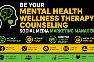 be your mental health wellness therapy counseling social media marketing manager