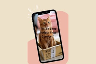 write high  converting tiktok shop script that sells
