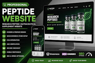 peptide website research peptide website nutraceutical supplement website