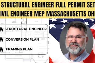 structural engineer full permit set civil engineer mep massachusetts ohio permit