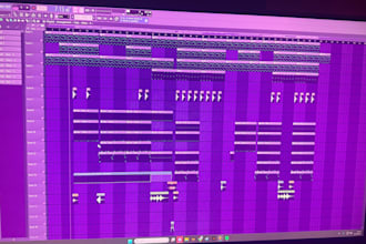 produce a professional rap trap or pop beat for your song
