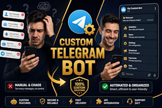 build custom telegram bot for your business non stop support