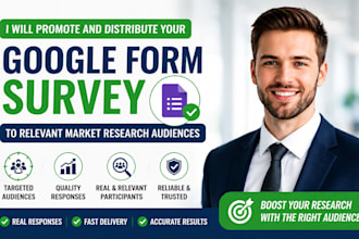 provide your google form survey with targeted respondents