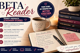 provide honest beta reader feedback for your book