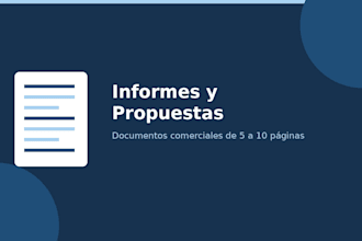write professional business reports and proposals