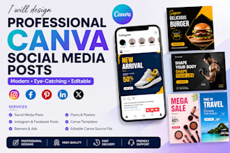 do canva graphic design social media post and instagram feed