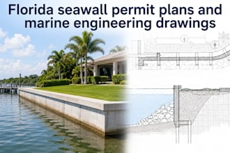 create dock structural plans and seawall permitting