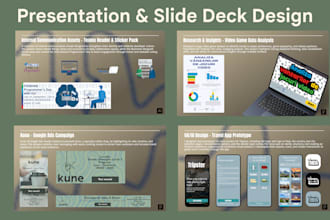 a presentation and slide deck design