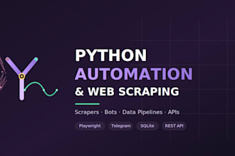 build a python web scraper or automation script for you