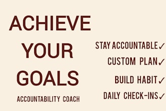 be accountability coach for your goals