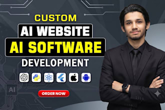 do website development, ai bot, ai website, ai software development