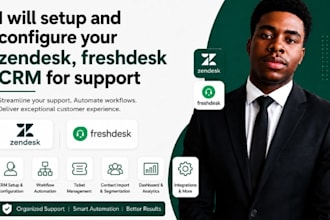 setup and configure your zendesk, freshdesk CRM for support