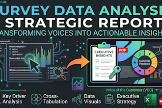 analyze your customer survey data and write insight reports