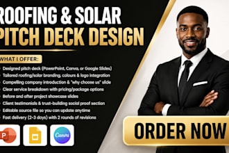 create roofing company solar energy presentation pitch deck design
