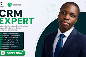 setup and automate freshdeck,zendeck,gorgias,hubspot crm