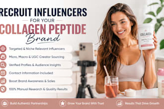 recruit influencers for your collagen peptide brand