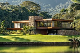 design modern house plans, floor plans and 3d architectural visualization