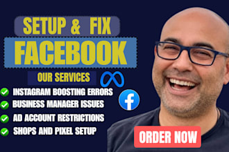 contact meta support fix business manager, ad account issues, fix facebook
