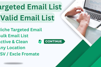provide niche targeted b2b lead generation and verified email lists