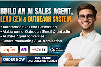 be your ai sales agent, sales automation, b2b sales, lead generation expert