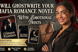 ghostwrite your mafia romance novel with emotional twists